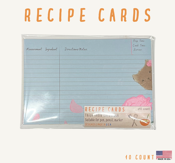 Recipe Cards - Chocolate Kitty