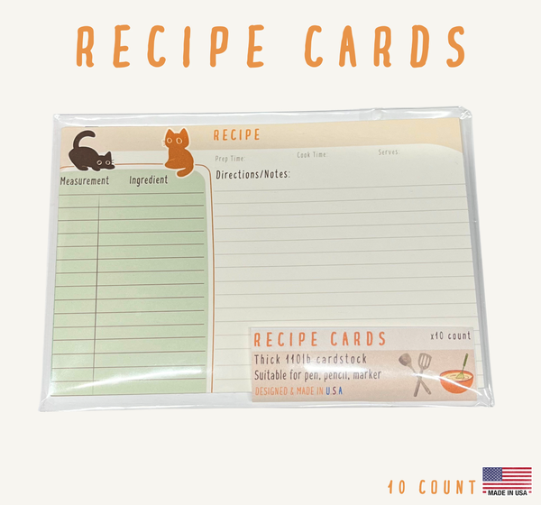 Recipe Cards - Orange Friends