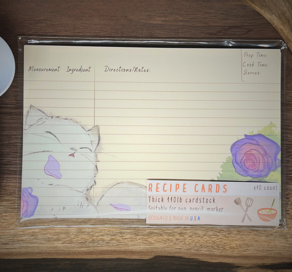 Recipe Cards - Cottage Roses