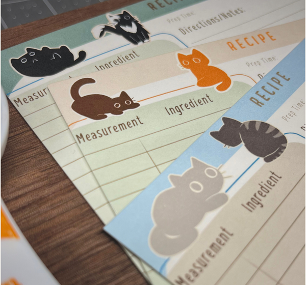 Recipe Cards - Blue Friends