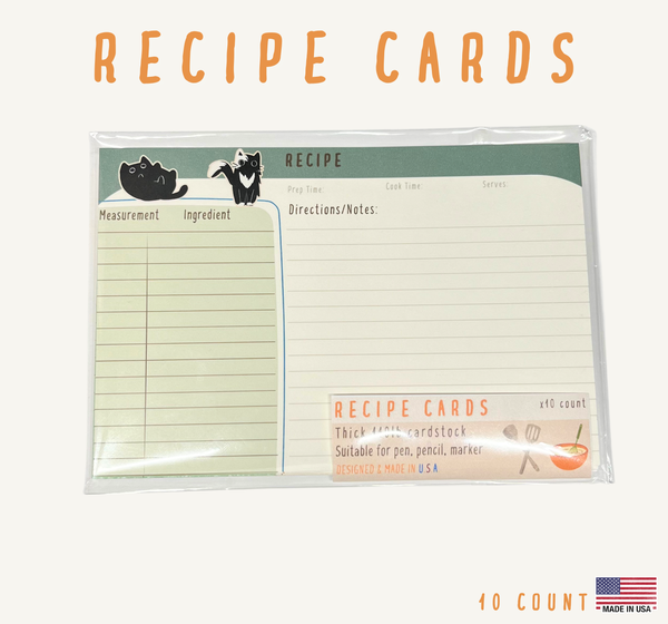 Recipe Cards - Green Friends