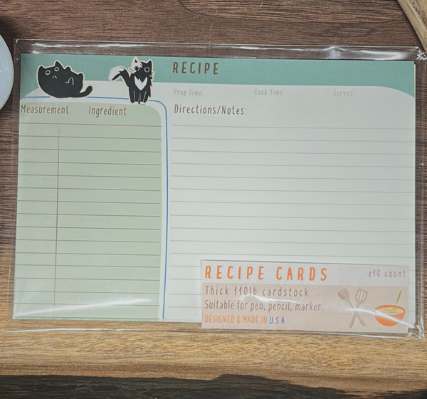 Recipe Cards - Green Friends