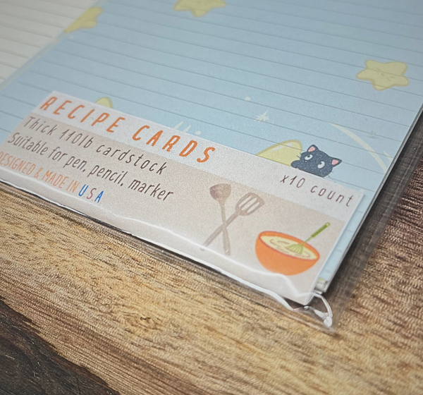 Recipe Cards - Star Kitty